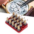 thumbnail image 1 of Watch Mainspring Winder, Aluminum Alloy Easy Operation 14PCS Non Slip Handle Watch Winding Tool With Base For Maintenance Shop, 1 of 8