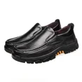 thumbnail image 5 of Mens Slip On Casual Loafers Classic Outdoor Leather Walking Hiking Dress Shoes Comfortable for Work Office Shoes, 5 of 7