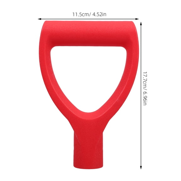 ELAYARD 2Pcs Red Universal Shovel Handle Replacement for Garden Shovels Snow Removal and Outdoor Tool Use