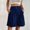 Navy, variant on pstuiky Wide Legged Pants, Solid Color Loose Cropped Palazzo Pants High Waisted Trousers Button with Pockets Summer Workout Clothes Black L