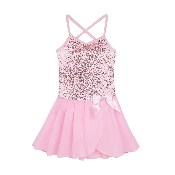 iEFiEL - iEFiEL Cute Sequin Camisole Leotard Dress Ballet Dancewear for ...