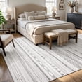 thumbnail image 3 of VUNATE 8'x10' Rugs for Living Room Washable Rugs Boho Moroccan Large Area Rug Soft Neutral Geometric Bohemian Carpet Distressed Indoor Rug for Bedroom Dining Room Office Foldable Nonslip Rug Black, 3 of 7