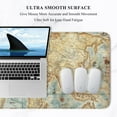 thumbnail image 3 of Desk Pad, XL Extended Large Gaming Mouse Pad 31.5 x 11.8 Inch, Waterproof Mousepad with Stitched Edges, Non-Slip Computer Keyboard Laptop Mat for Women Men Office Work, Vintage World Map, 3 of 6
