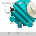 thumbnail image 4 of Homi Drapes Double Pinch Pleated Blackout Curtains – Thermal Insulated, Room Darkening Window Treatments Back Tab Curtains for Home or Office – 1 Panel with Hooks & Tiebacks (Aquamarine Blue, 42x95), 4 of 5