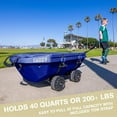 thumbnail image 6 of Cuddy 40 QT Floating Cooler and Dry Storage Vessel with Cuddy Crawler Wheel Kit - Navy, 6 of 7