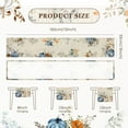 thumbnail image 3 of Fall Table Runner Pumpkins Eucalyptus Fall Dining Table Decor Seasonal Harvest Thanksgiving Kitchen Dining Table Decoration for Home Party (13.8x71 Inch, Blue Pumpkin), 3 of 6