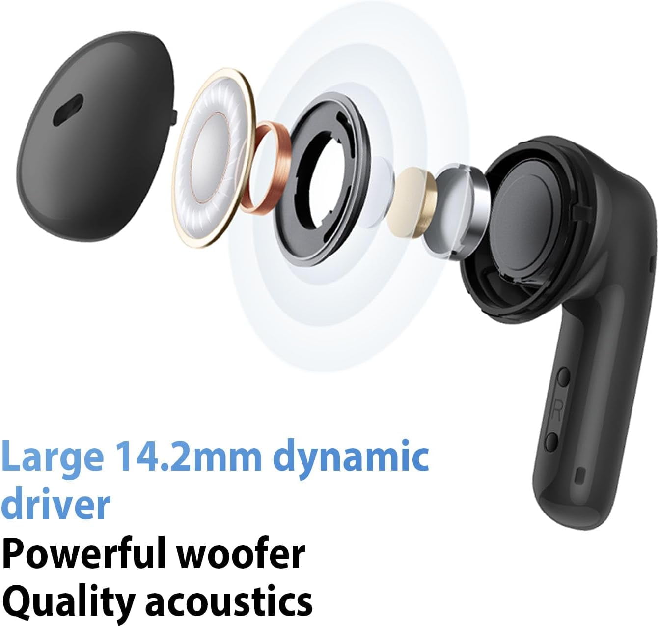 Xiaomi Redmi Buds 6 Active Wireles Earbuds (Global Version), Bluetooth 5.4 in-Ear Headphones, 30H Long Battery Life,Noise Cancellation for Calls, 5 Tuning Modes, IPX4 Waterproof - Black