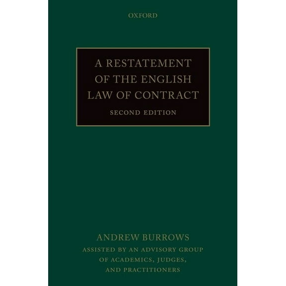 A Restatement of the English Law of Contract, (Hardcover)
