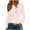 Pink, variant on Hoodies Sweatshirt Women Long Sleeve Eyelet Top Button Up Casual Loose Fit Shirts Jacket Fall Lightweight Pullover