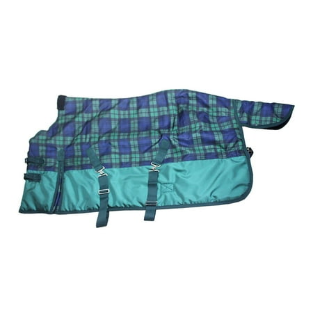 simhoa Horse Blanket Horsewear Windproof Tear Resistant 1680D Oxford Cloth Warm Easy Installation Equine Supplies Turnout Blanket 115cm