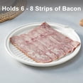 thumbnail image 2 of Bandeja de cerámica para tocino ONEMORE para microondas con tapa, 2 of 9