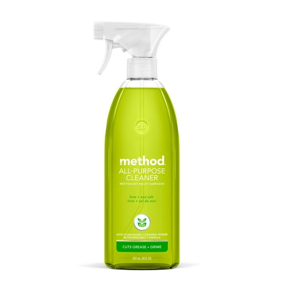 Method, Nettoyant multi surfaces, Lime+sel de mer, 828 ml