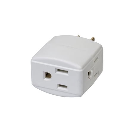 Philips Brand 3 Outlet Grounded Cube Tap