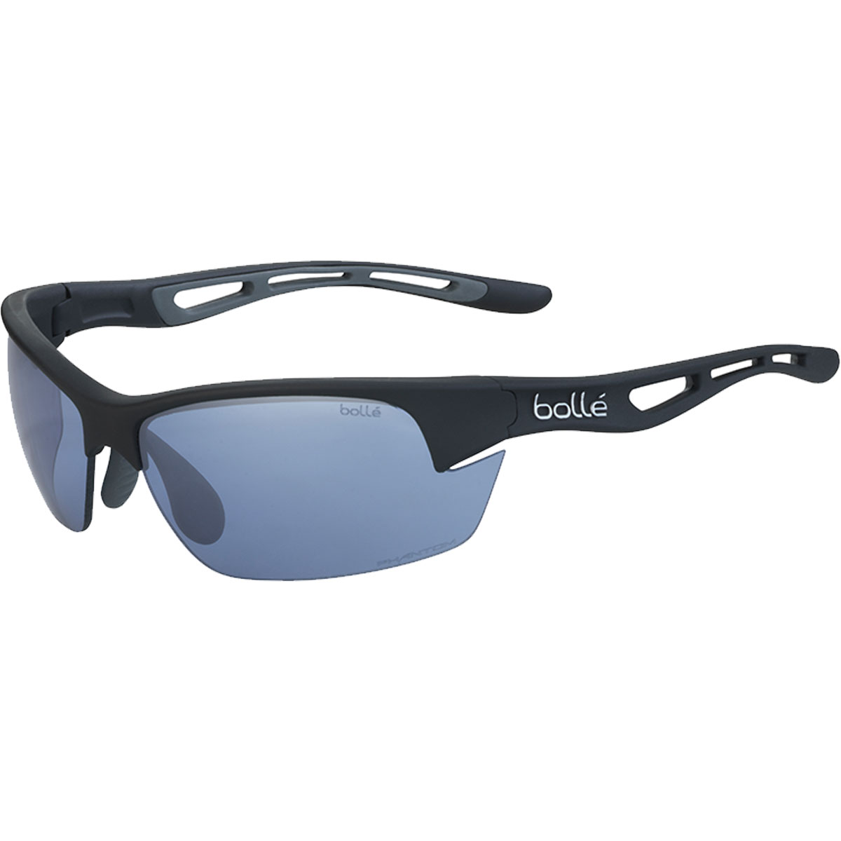 BOLLE BOXTON RUBBERIZED MATTE Black Sunglasses UNISEX POLARIZED Bolle Temper Matte Black Prescription Sunglasses main image 4