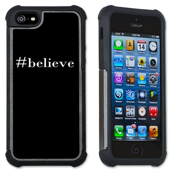 Apple iPhone 6 Plus / iPhone 6S Plus Cell Phone Case / Cover with Cushioned Corners - #Believe