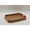 thumbnail image 2 of ACACIA WOOD Butler TRAY with handle, 2 of 3