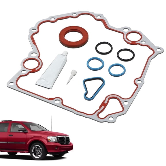 PIT66 Timing Cover Gasket Fit For 1999-2009 Dodge Ram Jeep Mitsubishi 3.7L 4.7L SOHC