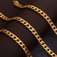 thumbnail image 7 of Gold-Plated Curb Chain Necklace for Men, 6MM – Modern & Versatile, 7 of 7