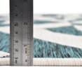 thumbnail image 5 of Rugs.com Jill Zarin Outdoor Collection Rug – 7' x 10' Teal Flatweave Rug Perfect For Bedrooms, Dining Rooms, Living Rooms, 5 of 9