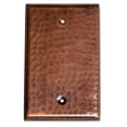 thumbnail image 1 of Monarch Pure Copper Hammered Blank Wall Plate / Switch Plate, 1 of 3