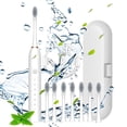 thumbnail image 4 of Women's Pullover Sweaters Toothbrush, Toothbrush With 8 Brush Heads,With Toothbrush Box, 6 Cleaning Modes, Water Proofing IPX7 Water Proofing Toothbrush,-Newly, 4 of 5