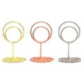 thumbnail image 3 of mmirethe 20pcs/set Elegant Photo Holder Double Circle For Displaying Memories Wedding Table Number Rack Etc Rosegold, 3 of 6