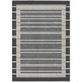 thumbnail image 2 of Addison Rugs Chantille Indoor/Outdoor Transitional Stripes Black Washable Rectangle Rug, 9' x 12', 2 of 6