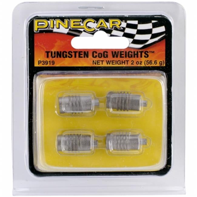 Pine Car Derby Weights 2 oz, Tungsten Center of Gravity