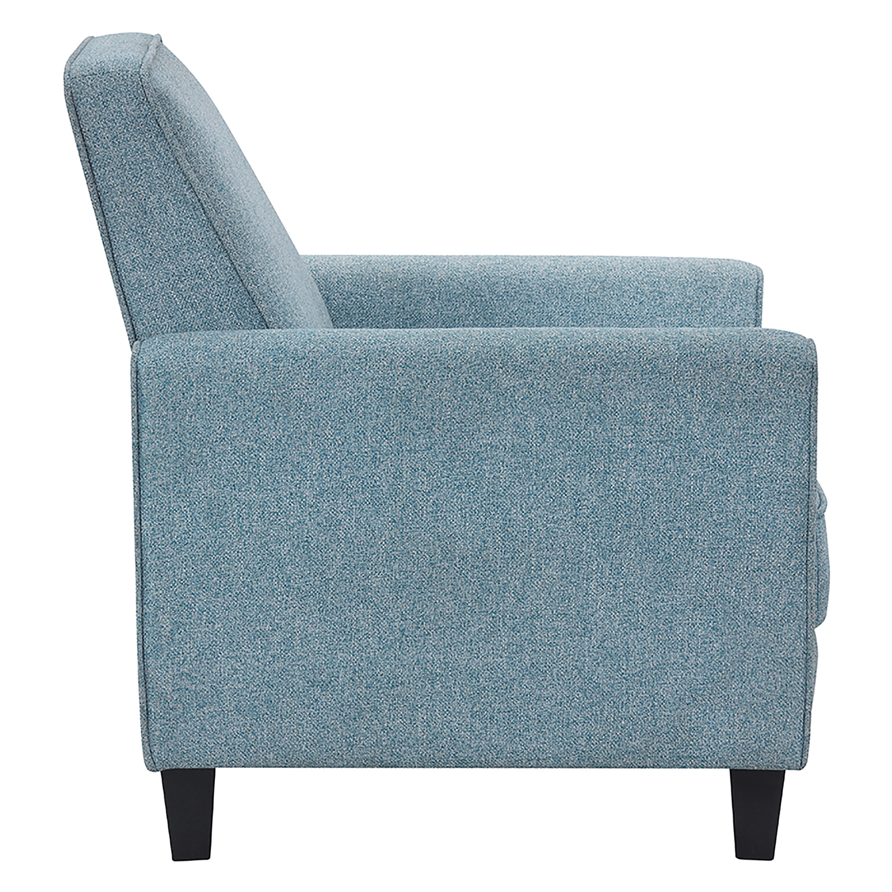 Furniture of America Rengo Linen Upholstered Recliner, Blue