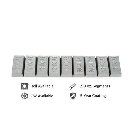 0.5 oz Steel Roll Wheel Weight