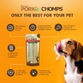 thumbnail image 4 of Pork Chomps Premium Rawhide-Free Baked Pork Skin Rolls 8 inch 2 Count, 4 of 8