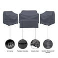 thumbnail image 3 of Covers & all Patio Furniture Covers for Brandtley 4-Person Sofa Seating Group, Water-Repellent and UV-Resistant Polyester, 3 of 6