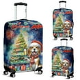 thumbnail image 2 of Merry Christmas and Happy New Year Santa Beagle Holiday Xmas Winter Travel Luggage Cover Beagles Dog Lover Gifts Idea Suitcase Dust Protective Decor - 00024, 2 of 5