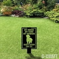thumbnail image 3 of C-craft Shih Tzu Guard Dog on Duty Yard Sign for Enhanced Security, 3 of 4