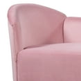 thumbnail image 5 of 58" Button Tufted Velvet Chaise Lounge, Lounge Sofa Chair with Right Armrest and Nailhead Trim, Chaise Lounge with Solid Wood Legs for Living Room Bedroom Office, Pink, 5 of 8