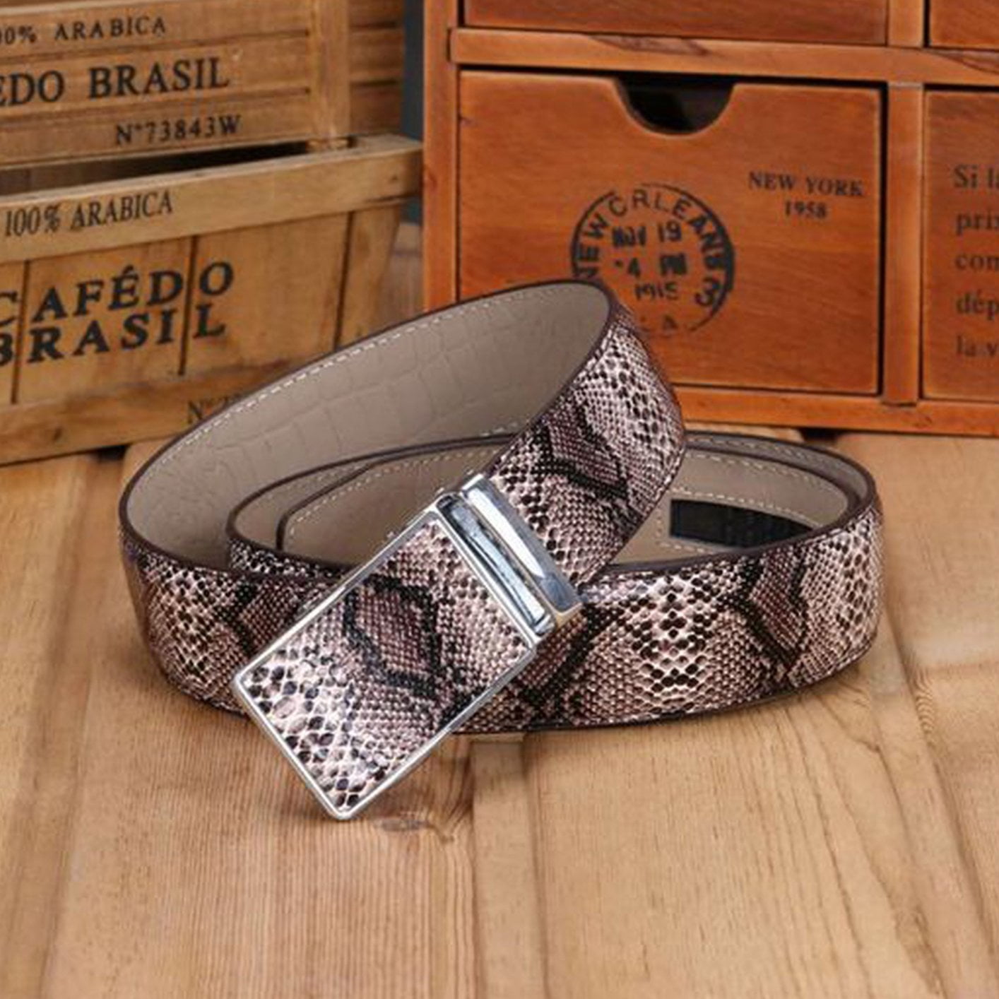 Mens snake belt cheap