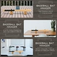 thumbnail image 4 of RENACLIPY 1 Pair Baseball Bat Display Hanger for Bat Storage Rack in Wood, 4 of 7