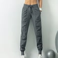 thumbnail image 5 of outfmvch joggers for women pocket loose elastic quick-drying sweat clothes pants for women cargo pants, 5 of 8