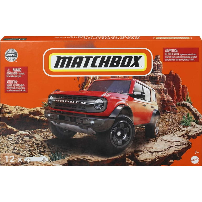 Matchbox Cars Adventure 12-Pack, Set of 12 1:64 Scale Vehicles