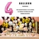 thumbnail image 4 of 16 pulgadas Tamaño grande Oro Plata Rosa Oro Número Globo Cumpleaños Decoraciones para fiestas de bodas Globos de aluminio Niño Niño Juguete Kits de decoración para fiestas polvo de impresión cuatro Monstrate HA002665-64, 4 of 6