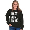 thumbnail image 4 of Best Aunt Ever Cute Favorite Auntie Women Crewneck Sweatshirt Brisco Brands S, 4 of 6