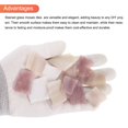 thumbnail image 4 of 200g Glass Mosaic Tiles for Craft, Stained Glass Mosaic Tiles Bulk for Craft DIY Art Project Purple Series, 4 of 5