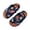 Navy, variant on Gyujnb Kids Cartoon Print Flip Flops Elastic Strap Non- Water Friendly Summer Beach Shoes,5-6 Years