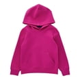 thumbnail image 4 of RMGVDSD Hoodies for Girls Long Sleeve Solid Color Pullover Hooded Sweatshirts for Big Kids Casual Streetwear Back To School Tops Versatile Tops 8-9 Years, 4 of 4