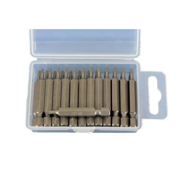 TEMO 25 pc T8 Torx 6 point 2 Inch (50 mm) Screwdriver Insert Bits