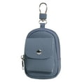 thumbnail image 2 of Leather Backpack Keychain Cute Travel Purse Makeup Bag For Women Compact Organizer With Carabiner Clip, 2 of 3