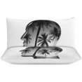 thumbnail image 3 of HAHDAXIA Head Bedding Solid Comforter Set for All Seasons,3 Pieces(1 Comforter+2 Pillowcases),Soft Microfiber Bedding Set Full(79"x90"), 3 of 7