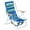 Blue, variant on Folding Beach Chair with Backpack Straps, Camping Chair 4 Reclining Positions, Wooden Armrests & Cup Holder, 265lb Capacity