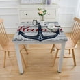 thumbnail image 3 of nygtbtfer Fitted Tablecloth Elastic Edged Table Cover, Star Freedom Wipeable Table Cloths for Kitchen Dining Party Fit up Tables,Anchor USA Flag on Wood, 3 of 7