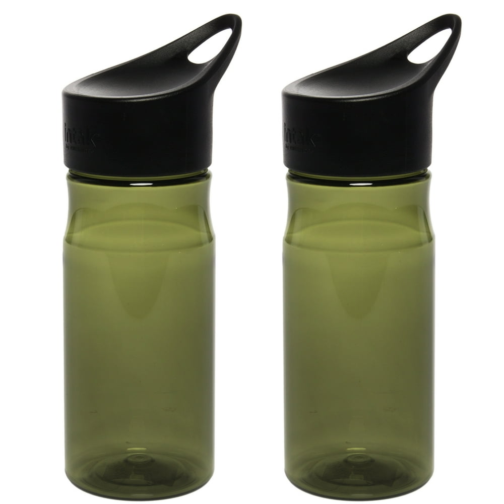 Thermos (2 Pack) Intak 18oz Portable Plastic Hydration Water Bottles